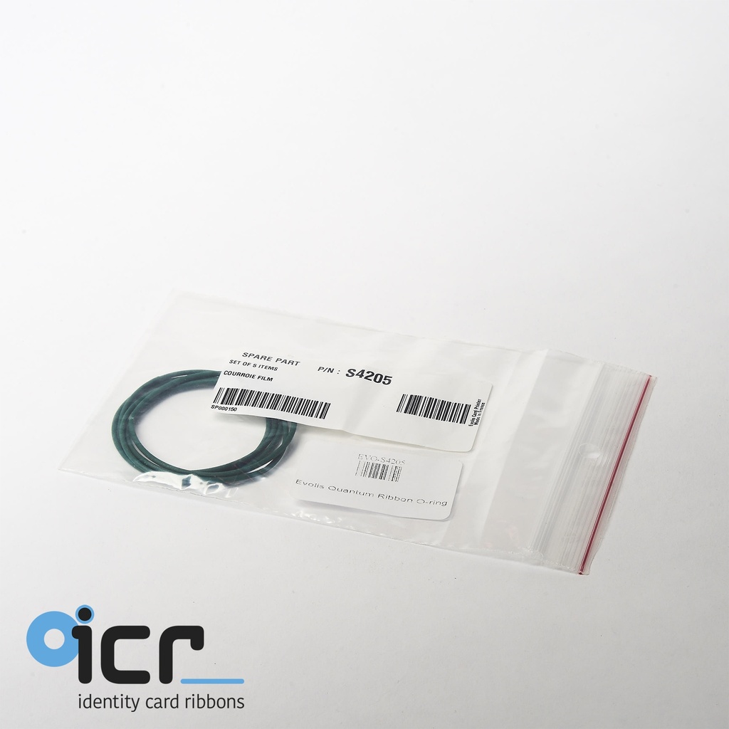Evolis Quantum / Ribbon O-Ring belt (Set of 5)