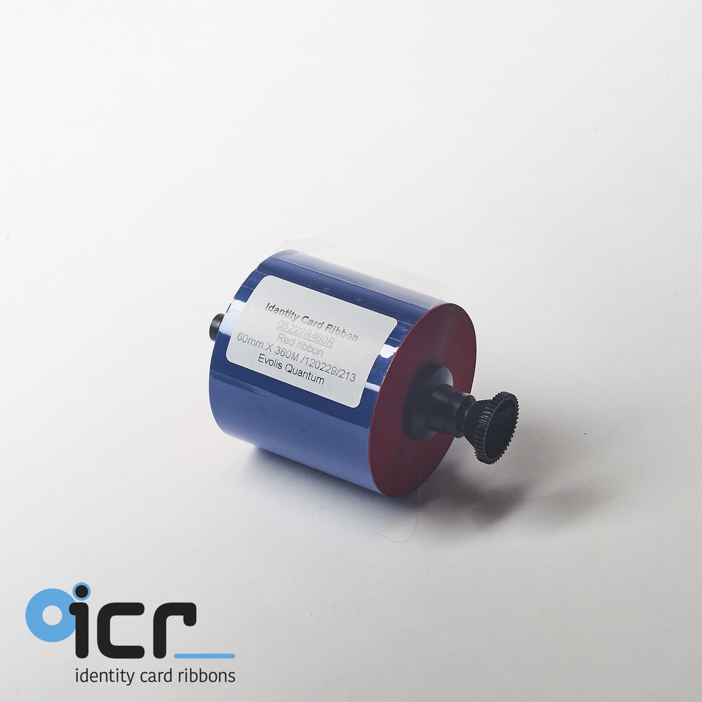 ICR / Evolis Red, 60mm x 350M
