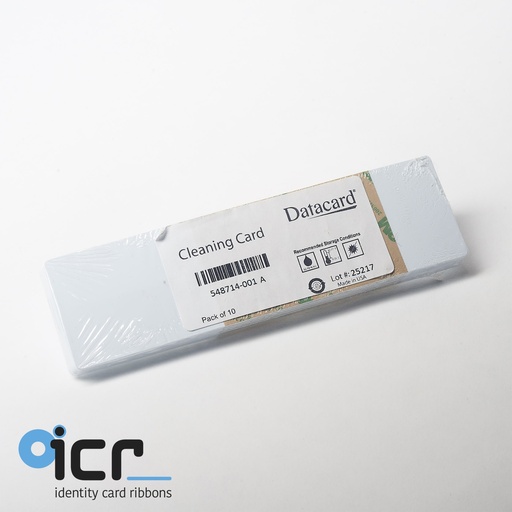 [548714-001] Datacard Cleaning Card (10x) , for transport rollers