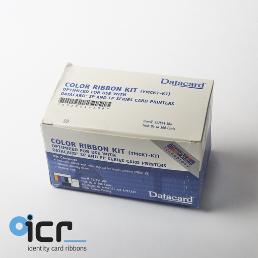 [552854-506] Datacard SP-serie, YMCKT-KT, 300 pr.