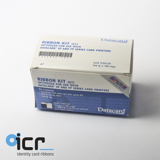 [552854-509] Datacard SP/CP-serie, KT Black, 1000 pr.