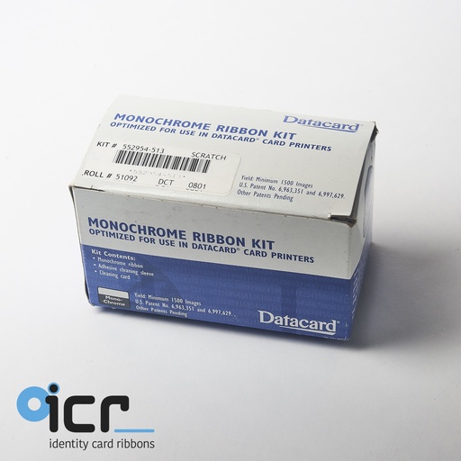 [552954-513] Datacard SP35/55, Scratch off ribbon, 1500 pr.